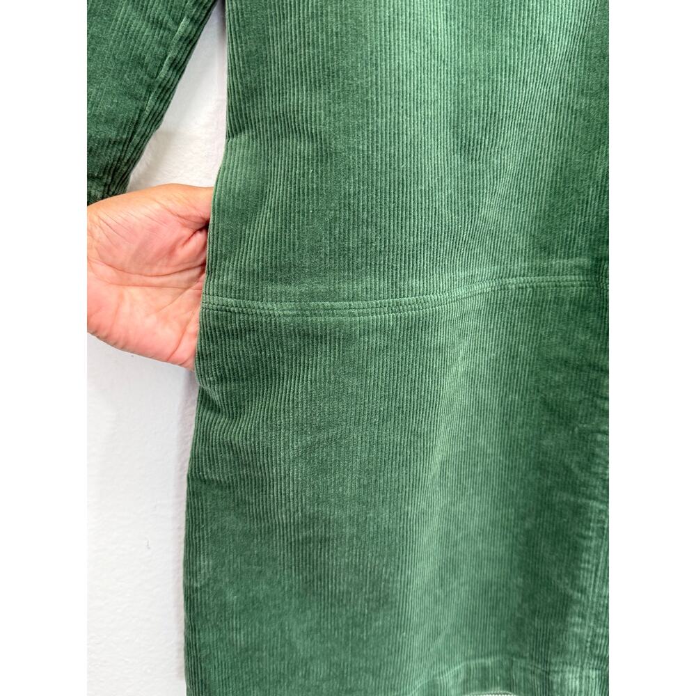 Tuckernuck Clifton Corduroy Mini Dress Green Cotton A-Line Lined Size M - Picture 8 of 11